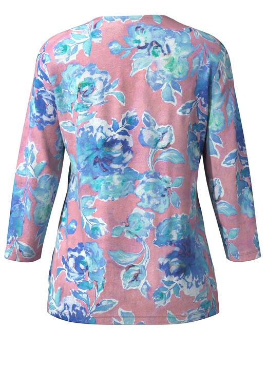 3/4-Arm - Pullover in Feinstrick Ansicht 3 3/4-Arm - Pullover in Feinstrick, in Größe 036 bis 052, in Farbe ROSA-TÜRKIS-MINT Ansicht 3