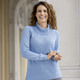 Pullover & Strickmode - Pullover mit Strasszier, in Größe 036 bis 052, in Farbe BLEU – Farbe BLEU – Ansicht 1