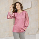 Shirts - Shirt mit langen Chiffonärmeln – Farbe ROSENHOLZ Shirts - Shirt mit langen Chiffonärmeln, in Größe 036 bis 054, in Farbe MARINE
