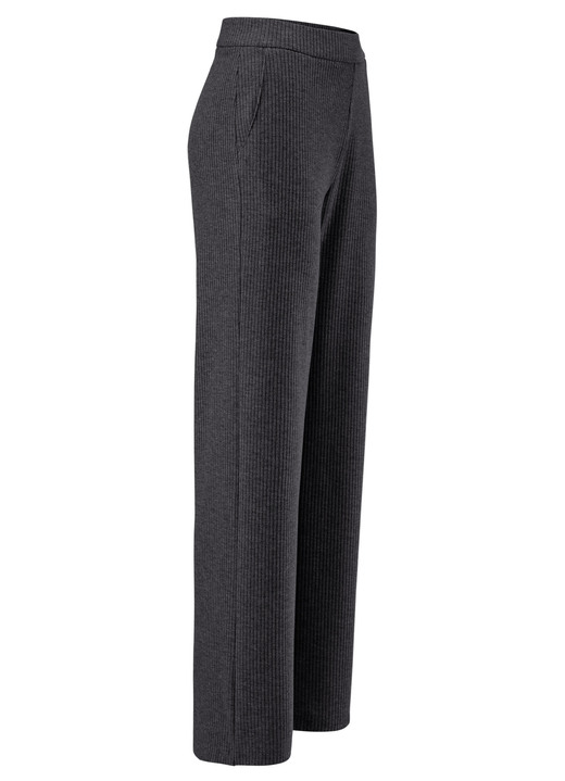 Hosen in Schlupfform - Hose in Palazzo-Form, in Größe 018 bis 054, in Farbe GRAU MELIERT Ansicht 9