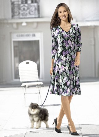 Kleid in Wickeloptik