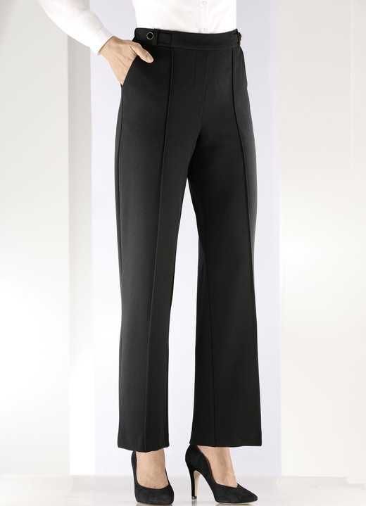 Hosen in Schlupfform - Hose in modischer Weite, in Größe 019 bis 054, in Farbe SCHWARZ Ansicht 3