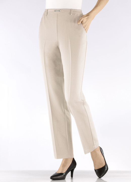 Hosen in Schlupfform - Hose mit schmückendem Zierteil , in Größe 019 bis 054, in Farbe ECRU Ansicht 3