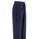 Hosen in Schlupfform - Hose mit dekorativen Zierknöpfen – Farbe MARINE – Ansicht 1 Hosen in Schlupfform - Hose mit dekorativen Zierknöpfen, in Größe 019 bis 054, in Farbe MARINE – Farbe MARINE – Ansicht 1