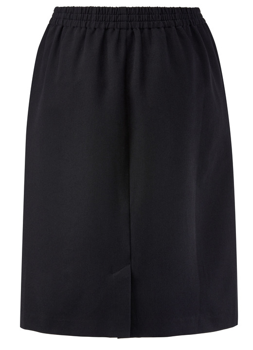 Uni - Rock in schmaler Schnittführung, in Größe 036 bis 054, in Farbe SCHWARZ Ansicht 3