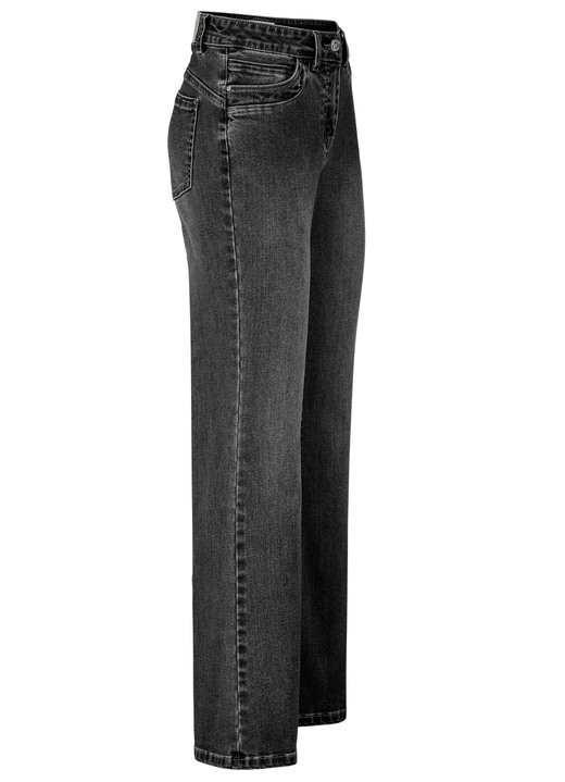 Hosen mit Knopf- und Reißverschluss - Jeans in 5-Pocket-Form, in Größe 017 bis 050, in Farbe JEANSBLAU Ansicht 8