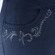 Hosen in Schlupfform - Hose mit funkelnden Glitzersteinchen – Farbe DUNKELBLAU – Ansicht 4 Hosen in Schlupfform - Hose mit funkelnden Glitzersteinchen, in Größe 018 bis 052, in Farbe JEANSBLAU – Farbe DUNKELBLAU – Ansicht 4