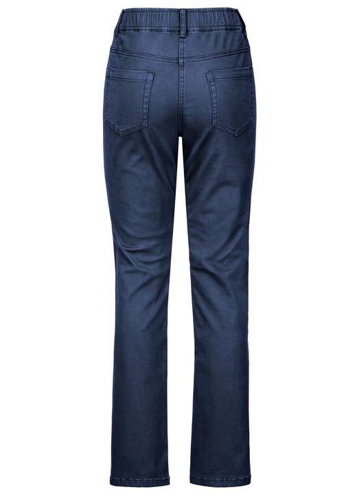 Hosen in Schlupfform - Hose mit funkelnden Glitzersteinchen Ansicht 18 Hosen in Schlupfform - Hose mit funkelnden Glitzersteinchen, in Größe 018 bis 052, in Farbe JEANSBLAU Ansicht 18