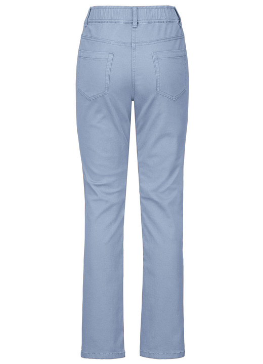 Hosen in Schlupfform - Hose mit funkelnden Glitzersteinchen Ansicht 22 Hosen in Schlupfform - Hose mit funkelnden Glitzersteinchen, in Größe 018 bis 052, in Farbe JEANSBLAU Ansicht 22