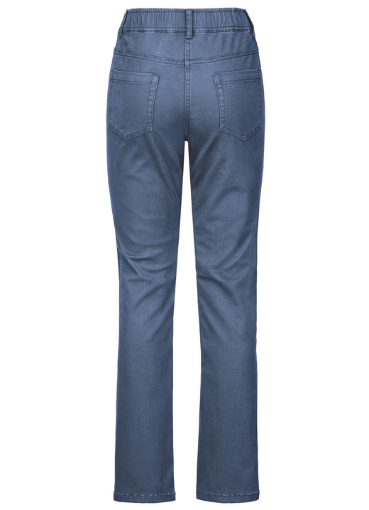Hosen in Schlupfform - Hose mit funkelnden Glitzersteinchen Ansicht 2 Hosen in Schlupfform - Hose mit funkelnden Glitzersteinchen, in Größe 018 bis 052, in Farbe JEANSBLAU Ansicht 2