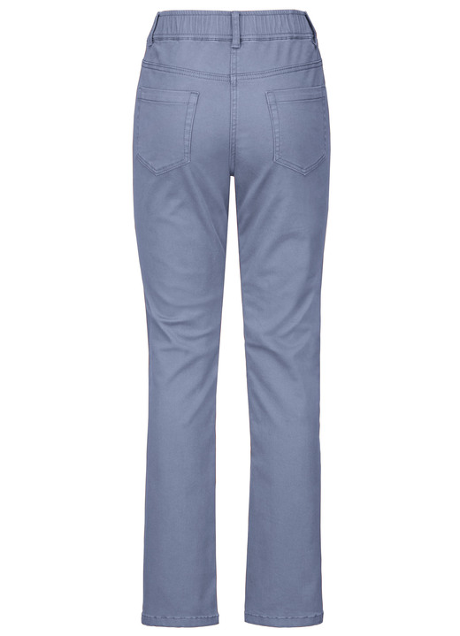 Hosen in Schlupfform - Hose mit funkelnden Glitzersteinchen Ansicht 10 Hosen in Schlupfform - Hose mit funkelnden Glitzersteinchen, in Größe 018 bis 052, in Farbe JEANSBLAU Ansicht 10