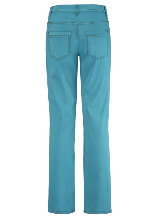 Hosen mit Knopf- und Reißverschluss - Softe Hose in 5-Pocket-Form, in Größe 017 bis 050, in Farbe BORDEAUX Ansicht 7