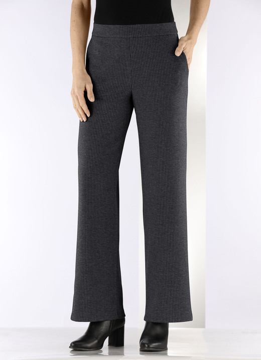 Hosen in Schlupfform - Hose in Palazzo-Form, in Größe 018 bis 054, in Farbe BEIGE MELIERT Ansicht 11