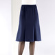 Uni - Leicht ausgestellter 6-Bahnenrock, in Größe 018 bis 054, in Farbe MARINE