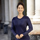 Blusen & Tuniken - Shirt-Tunika mit Ton-in-Ton Stickerei – Farbe NACHTBLAU – Ansicht 1 Blusen & Tuniken - Shirt-Tunika mit Ton-in-Ton Stickerei, in Größe 036 bis 054, in Farbe SCHWARZ – Farbe NACHTBLAU – Ansicht 1