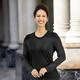 Blusen & Tuniken - Shirt-Tunika mit Ton-in-Ton Stickerei – Farbe SCHWARZ – Ansicht 2 Blusen & Tuniken - Shirt-Tunika mit Ton-in-Ton Stickerei, in Größe 036 bis 054, in Farbe SCHWARZ – Farbe SCHWARZ – Ansicht 2