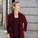 Abendkleider - Shirt-Tunika in 2-in-1-Optik – Farbe ROT-SCHWARZ – Ansicht 2 Abendkleider - Shirt-Tunika in 2-in-1-Optik, in Größe 036 bis 054, in Farbe ROT-SCHWARZ – Farbe ROT-SCHWARZ – Ansicht 2