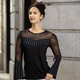 Blusen & Tuniken - Shirt-Tunika mit Nietenzier – Farbe SCHWARZ – Ansicht 2 Blusen & Tuniken - Shirt-Tunika mit Nietenzier, in Größe 036 bis 052, in Farbe SCHWARZ – Farbe SCHWARZ – Ansicht 2