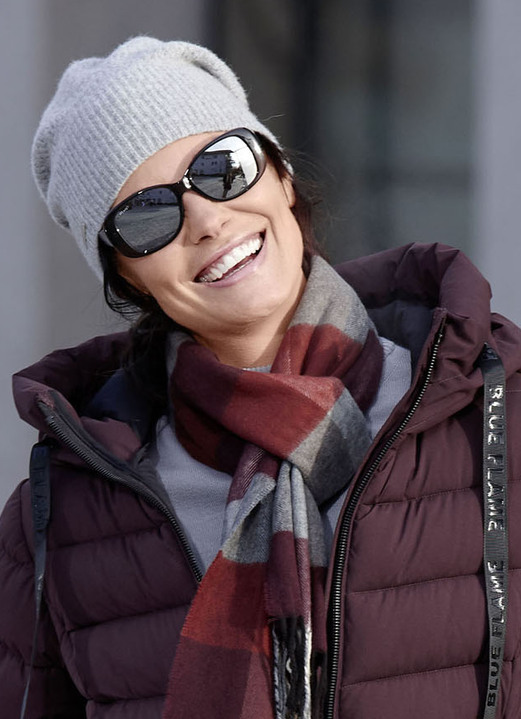 Mützen & Hüte - Seeberger, Damen-Walkmütze, mit Ajoumuster , in Farbe GRAU Ansicht 2