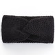 Mützen & Hüte - Trendiges Damen-Stirnband, aus Strick, in Farbe SCHWARZ – Farbe SCHWARZ – Ansicht 1
