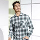 Langarm -  Kariertes Hemd in 2 Farben, in Größe 3XL(47/48) bis XXL(45/46), in Farbe BORDEAUX-GRAU KARIERT – Farbe JADEGRÜN-GRAU KARIERT – Ansicht 2