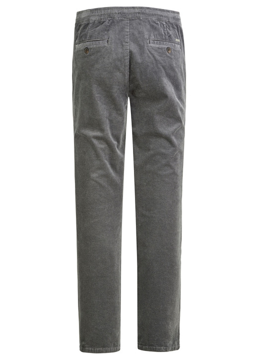 Hosen - Schlupfcordhose mit Gummibund rundum in 3 Farben, in Größe 024 bis 060, in Farbe JEANSBLAU Ansicht 7