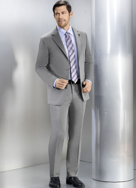 Hosen - Hose mit Seitentaschen, in Größe 025 bis 062, in Farbe MITTELGRAU MELIERT Ansicht 2