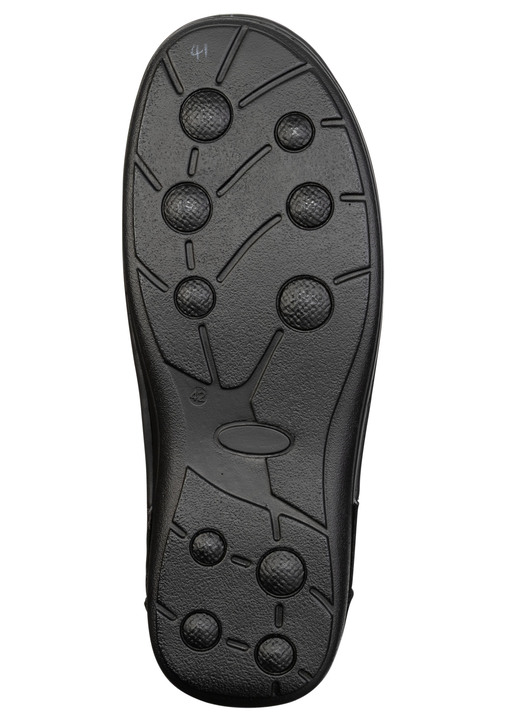 Slipper & Schnürschuhe - GINO GALANTE, klassische Herren-Schnürschuhe, mit herausnehmbarem Fußbett, in Größe 040 bis 046, in Farbe SCHWARZ Ansicht 3