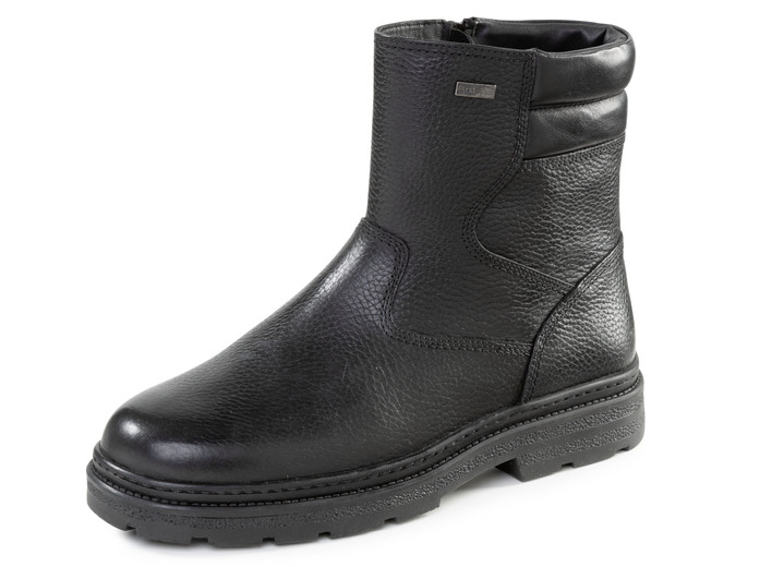Stiefeletten - GINO GALANTE, gefütterte Herren-Stiefel, Winterschuhe, mit Lammfell, in Größe 040 bis 046, in Farbe SCHWARZ Ansicht 1