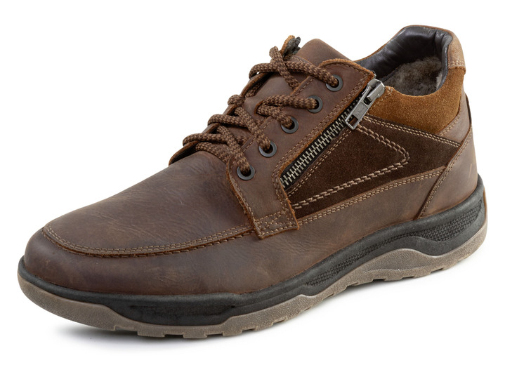 Stiefeletten - GINO GALANTE, gefütterte Herren-Boots, Winterschuhe, mit Lammfell Ansicht 4 Stiefeletten - GINO GALANTE, gefütterte Herren-Boots, Winterschuhe, mit Lammfell, in Größe 040 bis 046, in Farbe SCHWARZ Ansicht 4