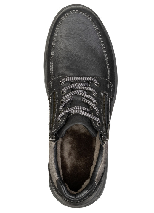 Stiefeletten - GINO GALANTE, gefütterte Herren-Boots, Winterschuhe, mit Lammfell Ansicht 2 Stiefeletten - GINO GALANTE, gefütterte Herren-Boots, Winterschuhe, mit Lammfell, in Größe 040 bis 046, in Farbe SCHWARZ Ansicht 2