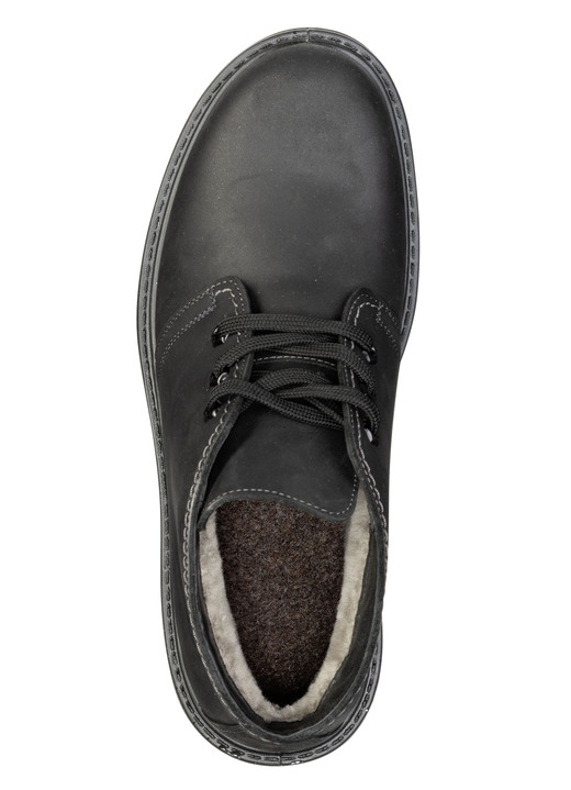 Stiefeletten - GINO GALANTE, gefütterte Herren-Boots, Winterschuhe, Weite H, mit Lammfell, in Größe 040 bis 047, in Farbe SCHWARZ Ansicht 2
