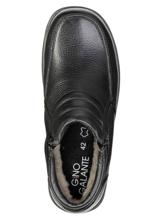 Stiefeletten - GINO GALANTE, gefütterte Herren-Boots, Winterschuhe, mit Lammfell, in Größe 040 bis 046, in Farbe SCHWARZ Ansicht 2
