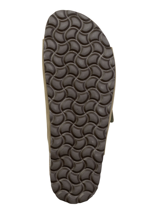 Sandalen & Pantoletten - GINO GALANTE, klassiche Herren-Pantoletten, Weite H, mit Klettverschluss, in Größe 040 bis 046, in Farbe BRAUN Ansicht 6