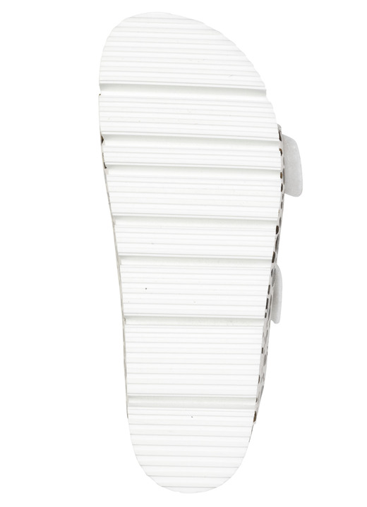 Sandaletten & Pantoletten - ELENA EDEN, trendige Damen-Pantoletten, Weite H, mit Klettspangen, in Größe 036 bis 042, in Farbe CREME-BRONZE Ansicht 3