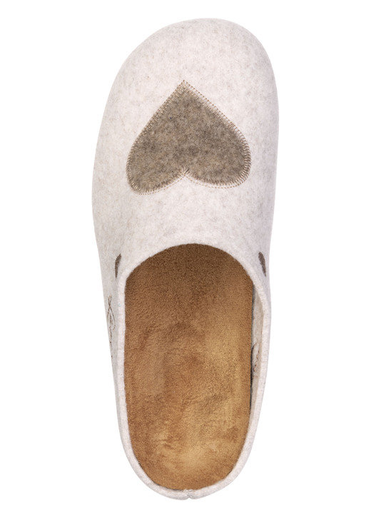 Hausschuhe - Laurina, klassische Damen-Hausschuhe, mit herausnehmbarem Fußbett, in Größe 035 bis 041, in Farbe KORNBLAU Ansicht 9