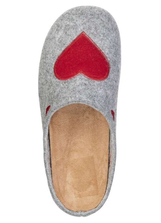 Hausschuhe - Laurina, klassische Damen-Hausschuhe, mit herausnehmbarem Fußbett, in Größe 035 bis 041, in Farbe KORNBLAU Ansicht 12