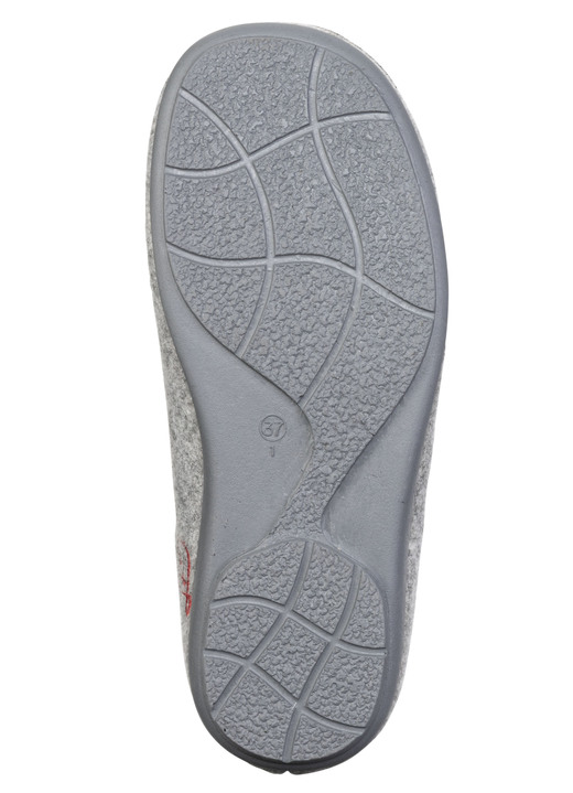 Hausschuhe - Laurina, klassische Damen-Hausschuhe, mit herausnehmbarem Fußbett, in Größe 035 bis 041, in Farbe KORNBLAU Ansicht 13