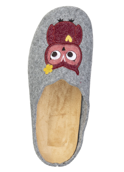 Hausschuhe - Laurina, klassiche Damen-Hausschuhe, mit herausnehmbarem Fußbett, in Größe 036 bis 041, in Farbe BORDEAUX Ansicht 6