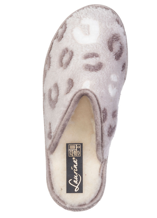 Hausschuhe - Laurina, gefütterte Damen-Hausschuhe, mit Schurwolle, in Größe 036 bis 042, in Farbe BLAU Ansicht 5