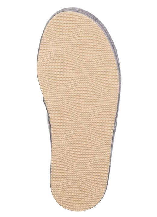 Hausschuhe - Laurina, gefütterte Damen-Hausschuhe, mit Schurwolle, in Größe 036 bis 042, in Farbe BLAU Ansicht 6