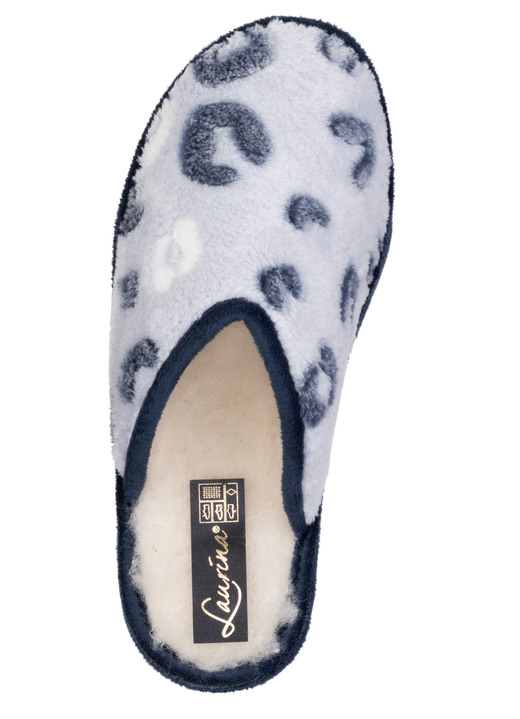 Hausschuhe - Laurina, gefütterte Damen-Hausschuhe, mit Schurwolle, in Größe 036 bis 042, in Farbe HELLTAUPE Ansicht 5