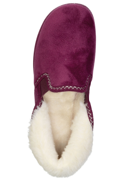 Hausschuhe - Laurina, warme Damen-Hausschuhe, mit Gummizug, in Größe 036 bis 042, in Farbe ROSA Ansicht 14