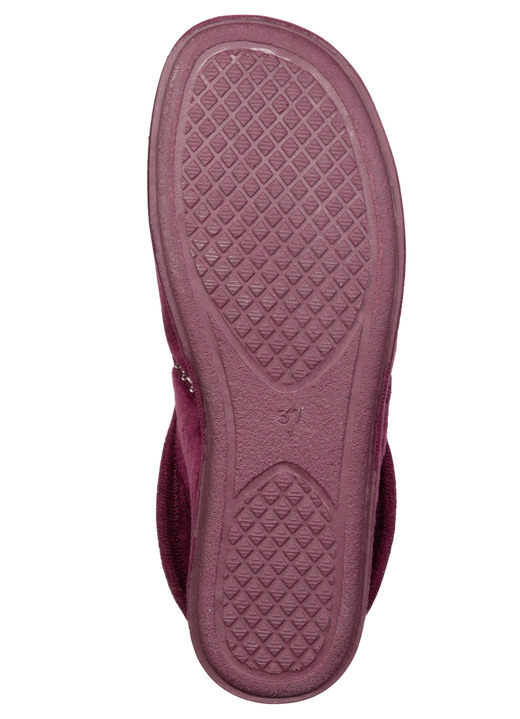 Hausschuhe - Laurina, warme Damen-Hausschuhe, mit Gummizug, in Größe 036 bis 042, in Farbe ROSA Ansicht 15