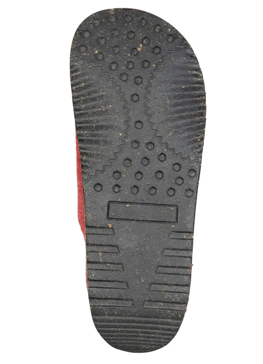 Hausschuhe - Gemini, komfortable Damen-Hausschuhe, Weite G, mit herausnehmbarem Fußbett, in Größe 036 bis 042, in Farbe ROT Ansicht 3