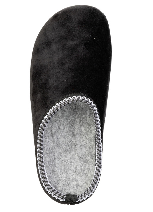 Hausschuhe - Laurina, klassische Damen-Hausschuhe, Weite G, mit gemusterter Bordüre, in Größe 036 bis 042, in Farbe BORDEAUX Ansicht 6