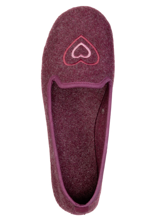 Hausschuhe - Laurina, klassische Damen-Hausschuhe, mit herausnehmbarem Fußbett, in Größe 036 bis 042, in Farbe HELLGRAU Ansicht 5