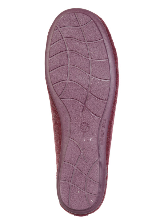 Hausschuhe - Laurina, klassische Damen-Hausschuhe, mit herausnehmbarem Fußbett, in Größe 036 bis 042, in Farbe HELLGRAU Ansicht 6