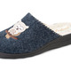 Hausschuhe - Gefütterte Damen-Hausschuhe, mit Schurwolle, in Größe 036 bis 042, in Farbe MARINE – Farbe MARINE – Ansicht 1