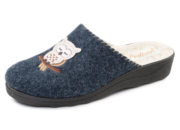 Hausschuhe - Gefütterte Damen-Hausschuhe, mit Schurwolle, in Größe 036 bis 042, in Farbe BORDEAUX Ansicht 4